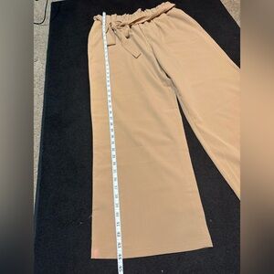 Women's Wide Leg Tan Pants
